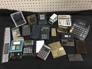 lot 158 image: Group Vintage Clocks & Calculators - Advertisers