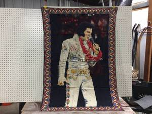 lot 167 image: Vintage Elvis Tapestry