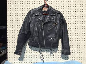 lot 77 image: Vintage Excelled Mens Leather Biker Jacket