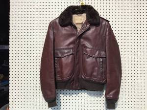 lot 182 image: Fabulous Mens Vintage Schott Leather Flight Jacket