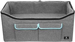 X-ZONE PET Dog Booster Car Seat, Large, Grey