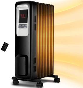 KopBeau 1500W Oil Filled Radiator Electric Heater with Digital Thermostat