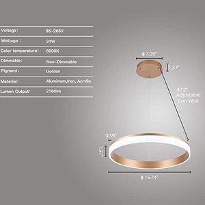 Welaki LED Chandelier, Restaurant Golden 600