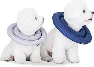 ARRR Comfy UFO Pet Recovery Collar, L, Navy