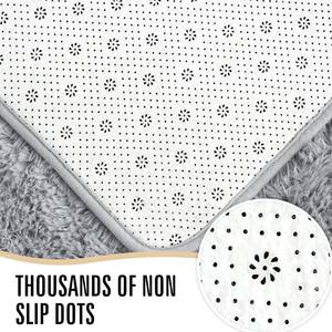 LOCHAS Ultra Soft Indoor Modern Area Rug, 6 x 9, Grey