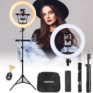 18 LED Ring Light with Stand, Selfie 58 C-R180