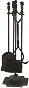 Rocky Mountain Goods Fireplace Tool Set Wrought Iron Black