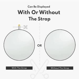 Harmati 20 Round Wall Mirror, Black&nbsp