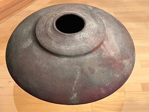 lot 18 image: Raku Pottery Vase