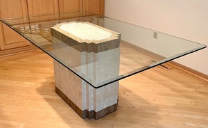 lot 5 image: Contemporary Style Dining Room Table