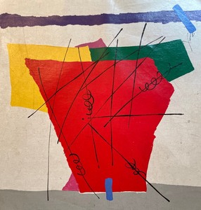 lot 58 image: Unframed Abstract Canvas Art