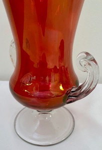 lot 60 image: Fancy Red Vase
