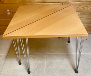 lot 64 image: Pair of Triangle Shaped Side Tables