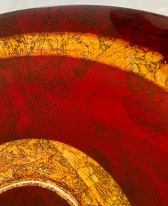 lot 82 image: Ravishing Red and Gold Bowl