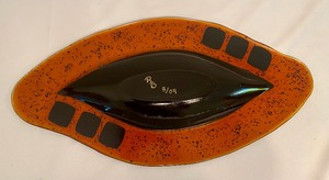 lot 103 image: Excellent Art Glass Platter by RB
