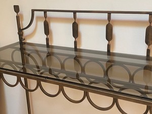 lot 38 image: Fun Console Table with Wine Storage
