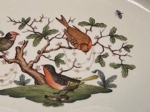 lot 27 image: Large Herend Rothschild Bird Platter