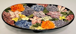 lot 84 image: Fun Floral Serving Platter