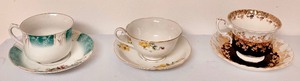 lot 135 image: 9 Nifty Teacups with Saucers