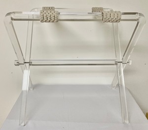 lot 137 image: Vintage Lucite Luggage Rack
