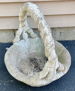 lot 165 image: Charming Cement Basket
