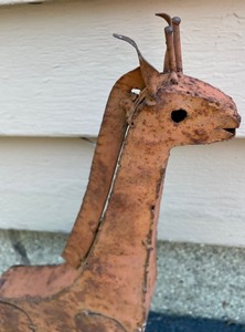 lot 177 image: Small Patina Giraffe