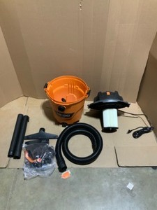 RIDGID 12 Gal. 5.0-Peak HP NXT WetDry Shop Vacuum with Filter, Hose and Accessories. See Pictures