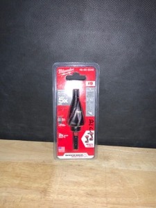 Milwaukee SHOCKWAVE 78 in. - 1-18 in. #9 Impact-Rated Titanium Step Drill Bit (2-Steps). See Pictures