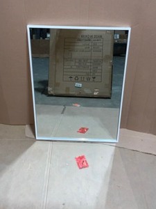 Unbranded Metal Frame 24 x 30 in. Mirror in White. See Pictures