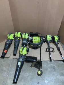 For Parts or Repair RYOBI Gas Trimmers, Backpack Blowers & Jet Fan Blowers. Various Conditions. See Pictures