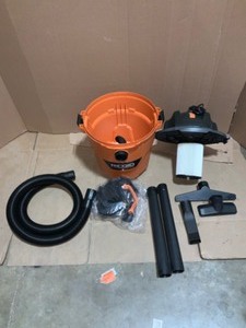 RIDGID 12 Gal. 5.0-Peak HP NXT WetDry Shop Vacuum with Filter, Hose and Accessories. See Pictures