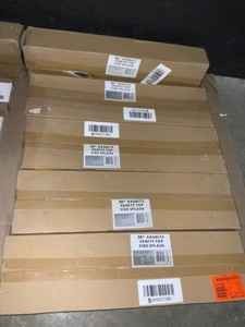 Various Colors & Sizes of Vanity & Kitchen Counter Top Side Splashes & Back Splashes. See Pictures