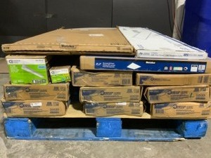Metalux, Lithonia Lighting & Commercial Electric Commercial 4 ft. 2 Lamp Panel Lights & Other Sized Panel Lights. See Pictures