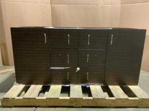 James Martin Vanities Metropolitan 60-in American Walnut Undermount Double Sink Bathroom Vanity Cabinet Only. See Pictures