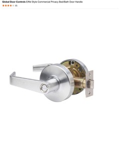 (5) Global Door Controls Eiffel Style Commercial Privacy BedBath Door Handle. See Pictures