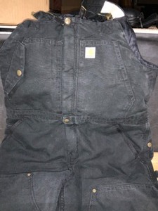 Womens Weathered Duck Wildwood Bib Overalls - Quilt Lined. See Pictures