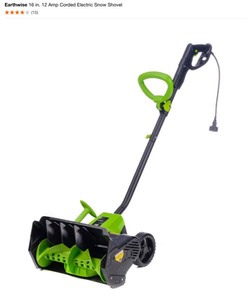 Earthwise 16 in. 12 Amp Corded Electric Snow Shovel. See Pictures