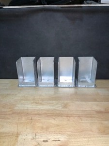 VITA Vita Pergola Bolt Down Bracket Kit (4pk), Galvanized Steel, VA80205. See Pictures