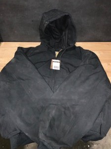 Carhartt Mens Large Black Cotton Duck Active Jacket Thermal Lined. See Pictures