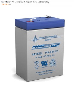 Power-Sonic 12-Volt 7 Ah 0.250 F2 Terminal Sealed Lead Acid (SLA) Rechargeable Battery & Other Types of 6 Volt12-Volt Batteries. See Pictures