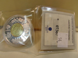 Gold Plated Wheat Cent Proof