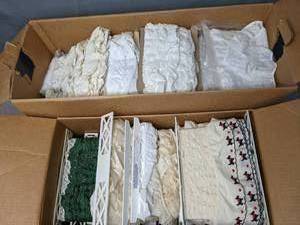 lot 112 image: Bolts of Eyelet Trim Fabric Stockpile - Z