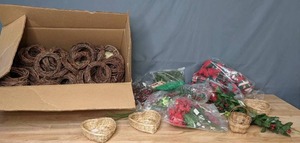 lot 177 image: Craft Supplies Wreaths, Baskets, Artificial Flowers, & More - Z