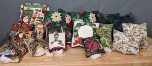 lot 144 image: Handmade Toss Pillows (Approx. 20) 95% Completed - Z