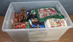 lot 236 image: Halloween, Fall and Floral Themed Unfinished Hand-Sewn Crafts - Z