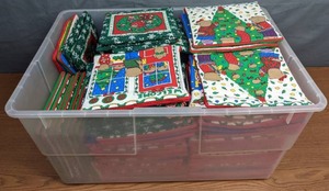 lot 235 image: Christmas Themed Unfinished Hand-Sewn Crafts - Z