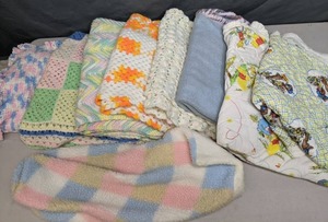 lot 268 image: Assortment of Handmade Baby Blankets - Z