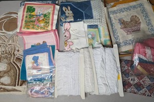lot 272 image: Large Assortment of Unfinished Sewing Projects Strawberry Shortcake, Bunnies, & More- Z