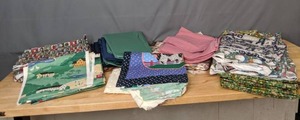 lot 277 image: Collection of Multi-Pattern Fabric Prints - Z