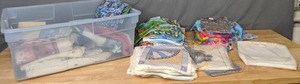 lot 266 image: Assortment of Fabrics Snoopy, Care Bears, Frogs, Cats, Patterns, & More - Z